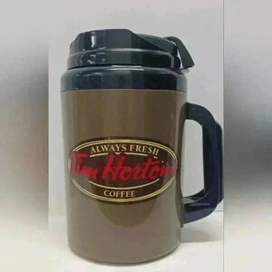 Tim Hortons  The Big Tim 64oz Aladdin Jumbo Plastic Coffee Tea Travel Mug Cup